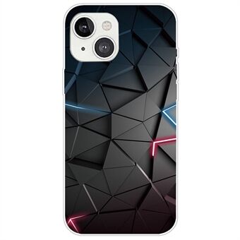 IMD Pattern Printing Ultra Slim Case for iPhone 14 6.1 inch, Drop-proof Soft TPU Phone Cover