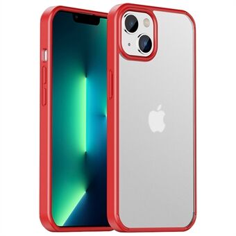 IPAKY for iPhone 14 6.1 inch PC + TPU Matte Phone Cover Drop-proof Back Case Support Wireless Charging