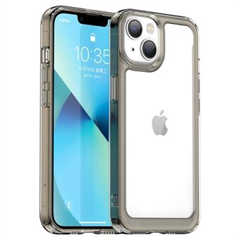 TPU + Acrylic Clear Phone Case for iPhone 14 6.1 inch, Anti-drop Anti-scratch Smartphone Back Cover