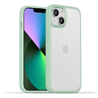 IPAKY For iPhone 14 6.1 inch Rubberized Soft TPU Hard PC Back Cover Skin-touch Feeling Shockproof Phone Case