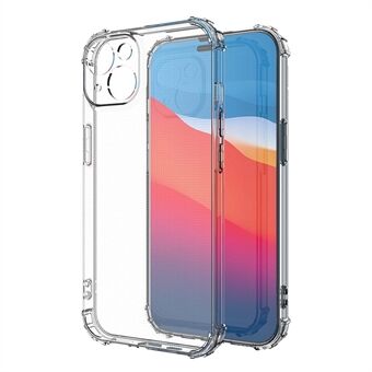 Anti-drop Phone Case for iPhone 14 6.1 inch, Crystal Clear Shockproof Flexible TPU Back Cover