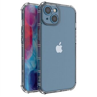 For iPhone 14 6.1 inch Transparent TPU Phone Case Air Cushion Corner Protection Drop-proof Mobile Phone Cover