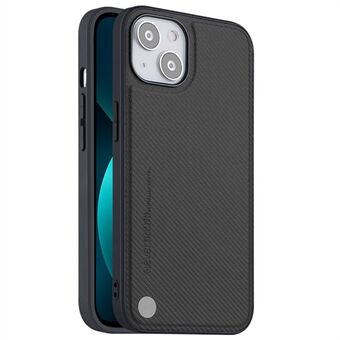 X-LEVEL for iPhone 14 Kevlar II Series Drop-proof Phone Case Carbon Fiber Texture PU Leather Coated TPU Scratch-resistant Cell Phone Cover