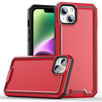 For iPhone 14 Dual Color Anti-drop Phone Case Hard PC Back Cover Soft TPU Bumper Hybrid Cover