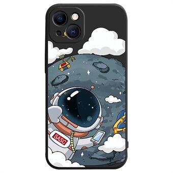 Astronaut Pattern Printing Phone Case for iPhone 14 Drop-proof TPU Smartphone Cover Protector