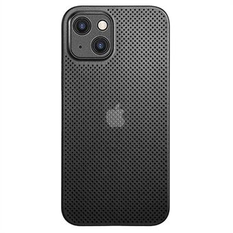 PP Phone Case for iPhone 14, Ultra Thin Heat Dissipation Breathable Hollow Hole Mesh Back Cover