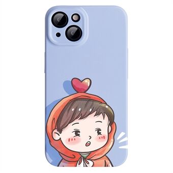 Protective Phone Cover For iPhone 14, Anti-fall Boy and Girl Pattern PC Mobile Phone Case for Couples