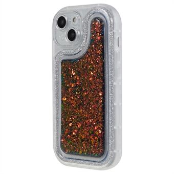 For iPhone 14 Epoxy Personalised Mobile Phone Case Bling Glitter Soft TPU Cover