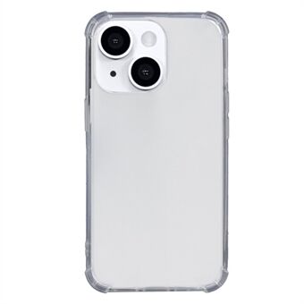 For iPhone 14 Crystal Clear Cover Reinforced Corner Shockproof Flexible TPU Phone Case