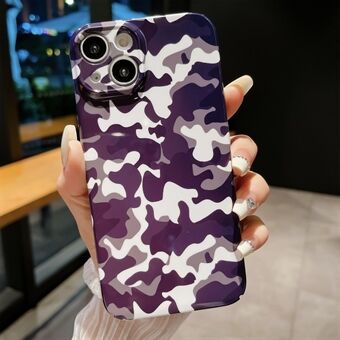 For iPhone 14 Hard PC Back Cover Camouflage Pattern Printing Protective Phone Case