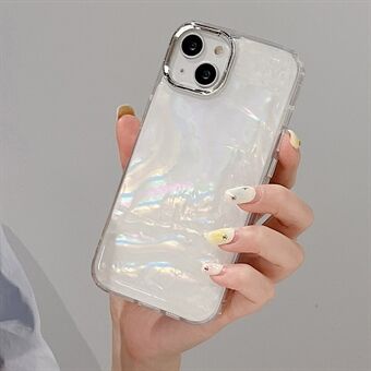 Phone Case For iPhone 14 , Shockproof Acrylic+TPU Phone Cover with Fancy Colorful Shell Texture