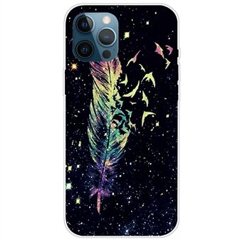Soft TPU Slim Phone Case for iPhone 14 Pro 6.1 inch, Scratch-resistant IMD Pattern Printing Smartphone Cover