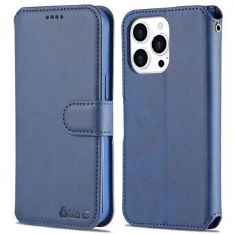 AZNS PU Leather Case for iPhone 14 Pro 6.1 inch, Full Protection Stand Wallet Magnetic Flip Folio Phone Cover