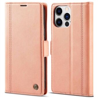 LC.IMEEKE for iPhone 14 Pro 6.1 inch PU Leather Cover Stand Wallet Double Magnetic Clasps Phone Drop-proof Case