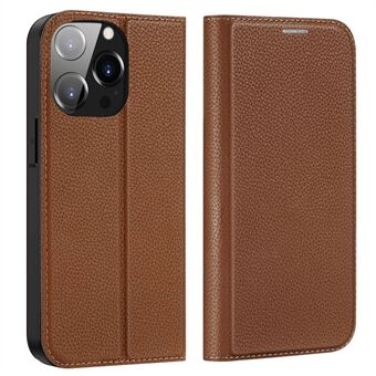 DUX DUCIS Skin X2 Series for iPhone 14 Pro 6.1 inch Magnetic Auto-absorbed PU Leather Phone Case Drop-proof Cover with Card Slots
