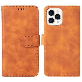 PU Leather Wallet Folio Flip Case for iPhone 14 Pro, Skin-touch Feeling Foldable Stand Protective Phone Cover