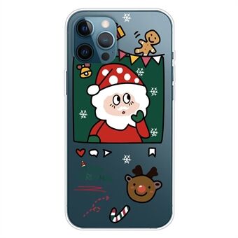 For iPhone 14 Pro Funny Christmas Pattern Design Phone Case Soft TPU Slim Shockproof Anti-Fingerprint Cover