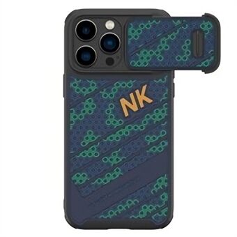 NILLKIN Magnetic Case for iPhone 14 Pro, Honeycomb Texture Sliding Camera Protection PC + TPU Cover Compatible with MagSafe