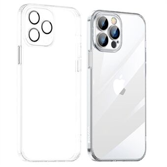 SULADA Crystal Steel Series for iPhone 14 Pro Lens Protection Anti-drop Anti-scratch Case TPU + Tempered Glass Back Cover