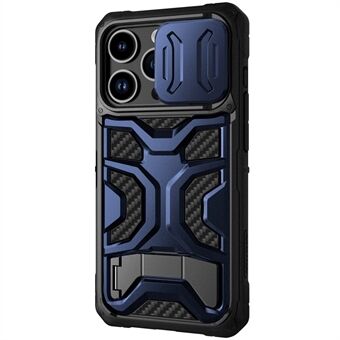 NILLKIN Adventurer Pro for iPhone 14 Pro Anti-drop Case Kickstand Slide Camera Cover Design TPU+PC Phone Protective Cover