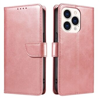 For iPhone 14 Pro Full Protection Cell Phone Cover Square Leather Phone Case with Stand Wallet