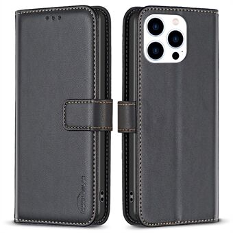 BINFEN COLOR BF17 For iPhone 14 Pro Magnetic Phone Case Wallet Leather Phone Cover with Stand Function