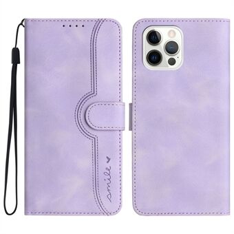 YX003 For iPhone 14 Pro Imprinted Leather Phone Cover Anti-drop Wallet Stand Case