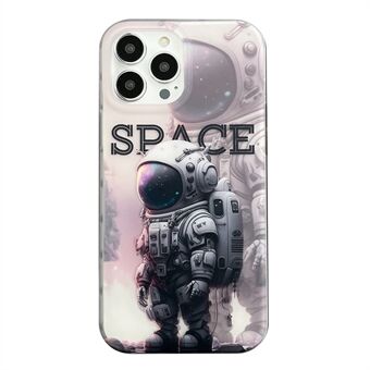 For iPhone 14 Pro PC+TPU Protective Matte Case IMD Astronaut Pattern Phone Cover
