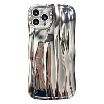 Cell Phone Case for iPhone 14 Pro Electroplating Wave Texture Soft TPU Cover
