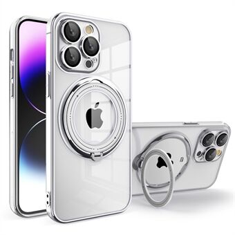 Shockproof Case for iPhone 14 Pro PC+TPU Phone Cover Rotating Kickstand Phone Case Compatible with MagSafe