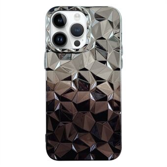 For iPhone 14 Pro Electroplating Gradient Prism Pattern Shockproof TPU Case Phone Cover