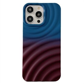 For iPhone 14 Pro Soft TPU Phone Cover Gradient Water Ripple Texture Back Protector Case