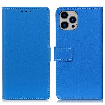 Textured PU Leather Cover for iPhone 14 Plus 6.7 inch, Full Body Protection Wear-resistant Flip Stand Wallet Phone Shell