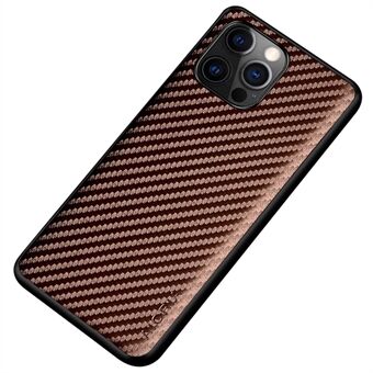 AIORIA for iPhone 14 Plus Anti-drop Carbon Fiber Texture PU Leather Coating Case Hard PC + Soft TPU Bumper Protective Phone Cover