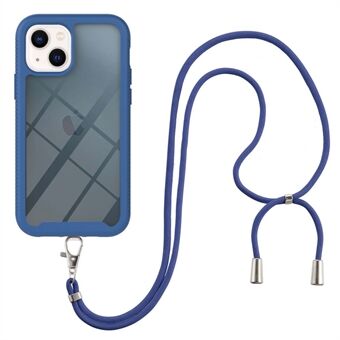 YB PC Series-4 PC + TPU Cover for iPhone 14 Plus, Well-protected Shockproof Phone Case with Lanyard