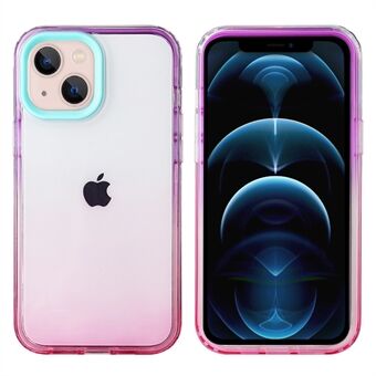 For iPhone 14 Plus Gradient Soft TPU Protective Mobile Phone Case Precise Cutout Back Shell