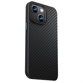 BENKS For iPhone 14 Plus Magnetic Kevlar Aramid Fiber + TPU + Aluminum Alloy Carbon Fiber Texture Matte Phone Cover Anti-drop Back Case