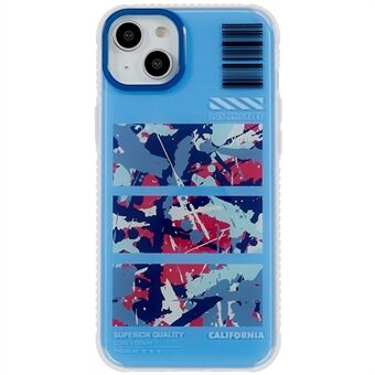 MUTURAL Camouflage Series for iPhone 14 Plus Stylish Pattern PC+TPU Back Cover Anti-drop Protective Case
