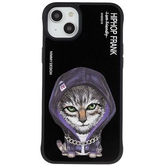 NIMMY Hip Hop Series for iPhone 14 Plus Drop-proof Phone Case PU Leather + PC + TPU Scratch-resistant Phone Back Cover