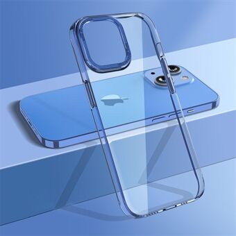 For iPhone 14 Plus Shock-absorbing Protective Shell, Crystal Clear Phone Cover Camera Protection Frame Hard PC Back Case