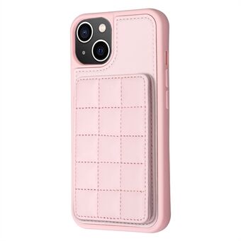 Style-BF24 for iPhone 14 Plus Kickstand Case Card Holder PU Leather Coated TPU Phone Cover