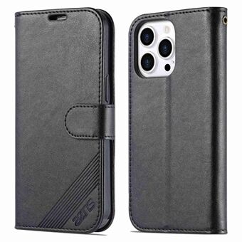 AZNS For iPhone 14 Pro Max 6.7 inch Shockproof PU Leather Flip Wallet Case Magnetic Closure Scratch Resistant Phone Cover Viewing Stand