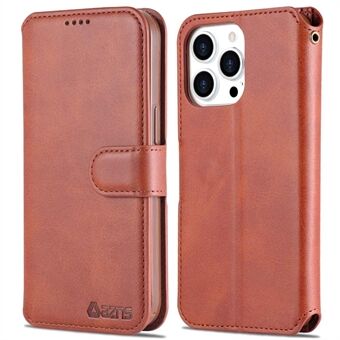 AZNS PU Leather Case for iPhone 14 Pro Max 6.7 inch, Shock Absorbing Stand Wallet Magnetic Flip Folio Phone Cover