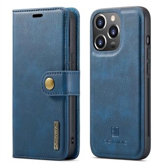 DG.MING For iPhone 14 Pro Max 6.7 inch Wallet Magnetic Detachable Case Split Leather Stand Flip Phone Cover