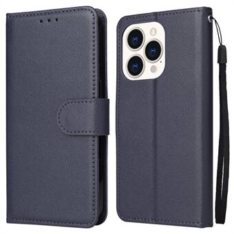 For iPhone 14 Pro Max 6.7 inch Stand Cover, Folio Flip PU Leather Wallet Cell Phone Case with Lanyard