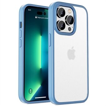 IPAKY For iPhone 14 Pro Max 6.7 inch Rubberized Phone Case Soft TPU Frame Hard PC Back Skin-touch Protective Cover
