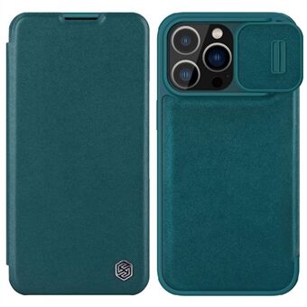 NILLKIN Qin Pro Series for iPhone 14 Pro Max 6.7 inch Full Protection Phone Case Anti-wear Cellphone Cover Card Holder with Sliding Camera Lens Protector