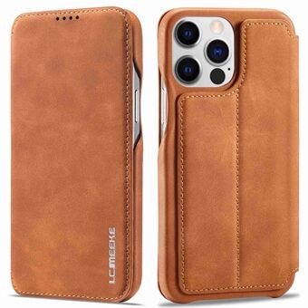 LC.IMEEKE For iPhone 14 Pro Max 6.7 inch Cell Phone Cover Magnetic Auto Closing Leather Stand Phone Case with Card Slot