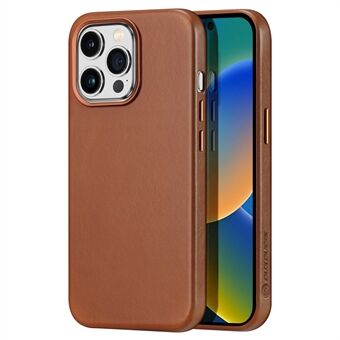 DUX DUCIS Max-Naples Series for iPhone 14 Pro Max 6.7 inch Anti-scratch Phone Case Genuine Leather Cover Compatible with MagSafe Charging