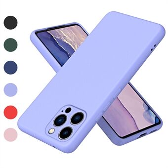 For iPhone 14 Pro Max 6.7 inch Fiber Lining Rubberized Phone Case 2.2mm Thickness Fall Prevention Soft TPU Back Cover